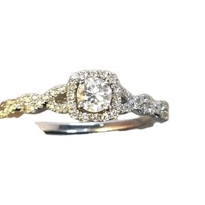 Celebration Fire Zales 1/2ct Diamond Engagement Ring Size 7 ~ 100% Authentic~COA